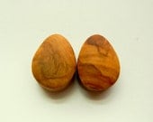 22 mm olive burl teardrops