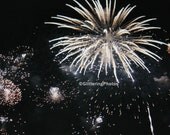 White Explosion Fine Art Photography Print 16 x 20 Framed OOAK