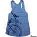 Womens SPARROW BIKE american apparel Tri-Blend Racerback Tank Top S M L (8 Color Options)