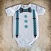 Bow Tie and Suspenders Applique Template. DIY, Make Your Own Appliqued Clothing. PDF Pattern by Angel Lea Designs