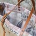 SALE-Tote made from Vintage Feed Sack