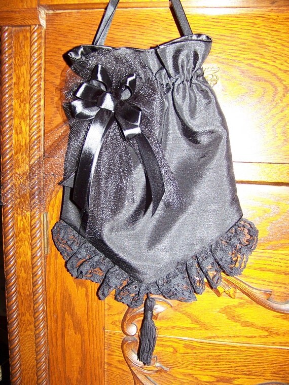 Civil War Reticule for reenactors Victorian Ladies Draw String purse