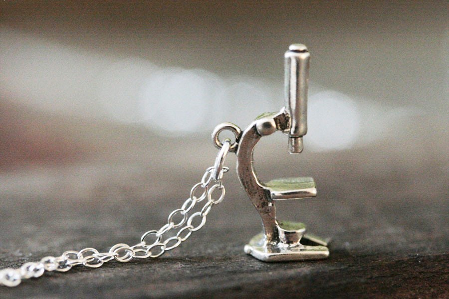 Microscope Sterling Silver Necklace
