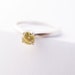 Lemon Yellow Jewel Ring minimalist fashion australia sterling silver size 6 only