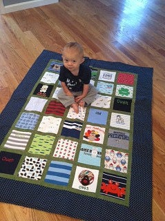 baby clothes quilt (35 items)