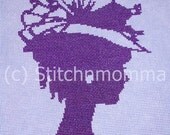 11013 The Sophisticated Lady - Original Design Cross Stitch PDF Pattern - DIGITAL DOWNLOAD