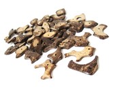 30 Coconut Shell Chips Beads - Chocolate brown - Assorted Shapes Natural Bead (200)