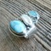 xX RESERVED Xx Larimar, Pearl and Opal Ring in Oxidized Sterling Silver