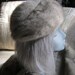 RESERVED NICOLETTA NOE Nearly perfect grey shades fur maybe mink hat fully lined Union label