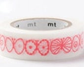 mt Washi Masking Tape - Coral Pink Butterfly - mina perhonen