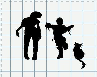 Reserved custom zombie family decal for Jenni Willams