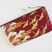 SALE - Crane Flock Zipper Pouch / Clutch Bag