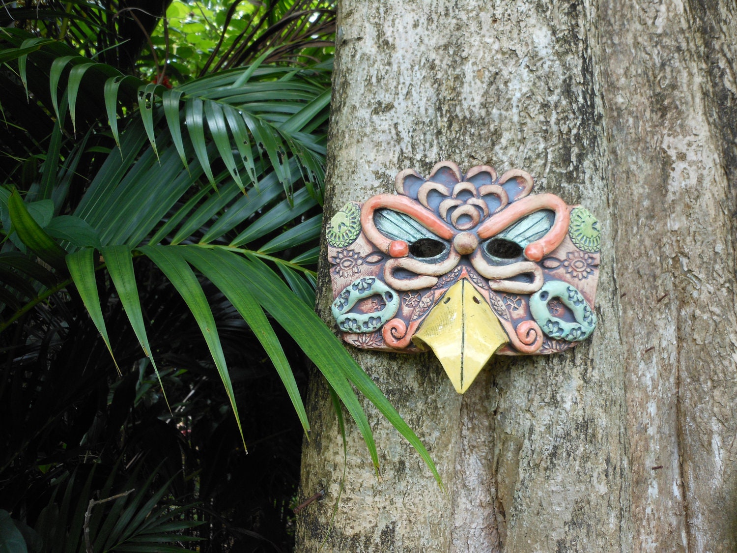 Steampunk Diva Bird Ceramic Mask