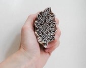 Wood Block Stamp Leaf 161
