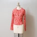 1950s Blouse - Pink Ascot Paisley Top - Deadstock