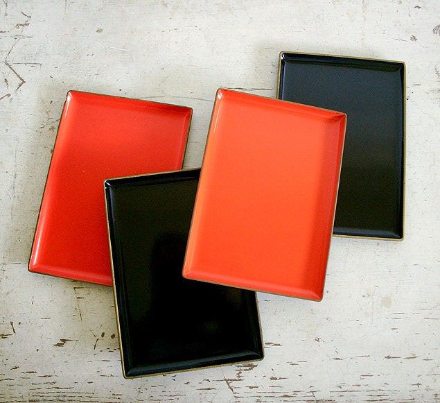 Mid Century Tip Trays by Takahashi of Japan