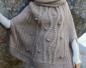 Poncho with Bobbles