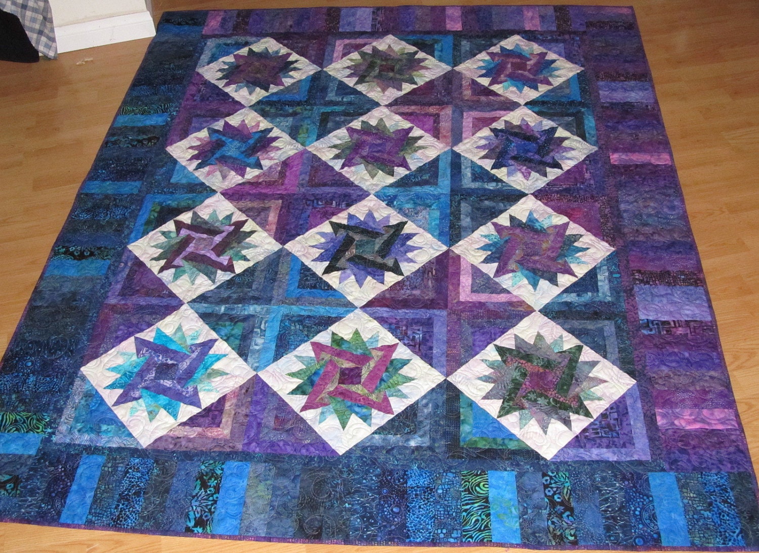 Jewel Starburst Lap Quilt