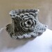 Knit Scarf Neck warmer Collar grey Victorian Steam punk