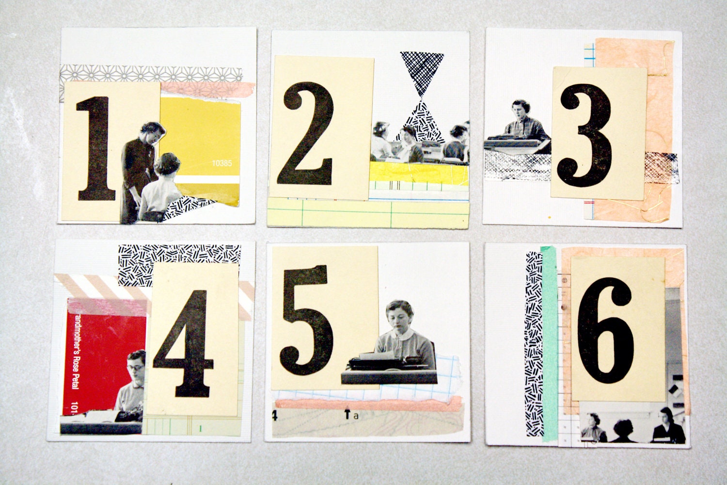 Mini Collage Prints - 4x4 Working Women Series No.1-6