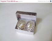 CIJ-JULY 4TH Sale Textured Silver Foil Small Gift-Jewelry Boxes-With Cotton-6 Count