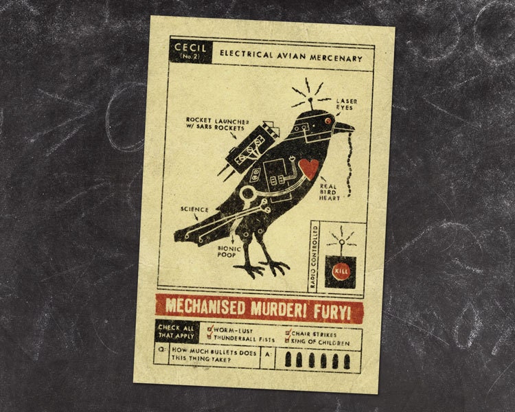 PRINT // Mechanical Beast No.2 // Cecil