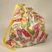 Flip Flops "Sheepie Sack" - Drawstring Bag Knitting Crochet Embroidery Sewing Project WIP