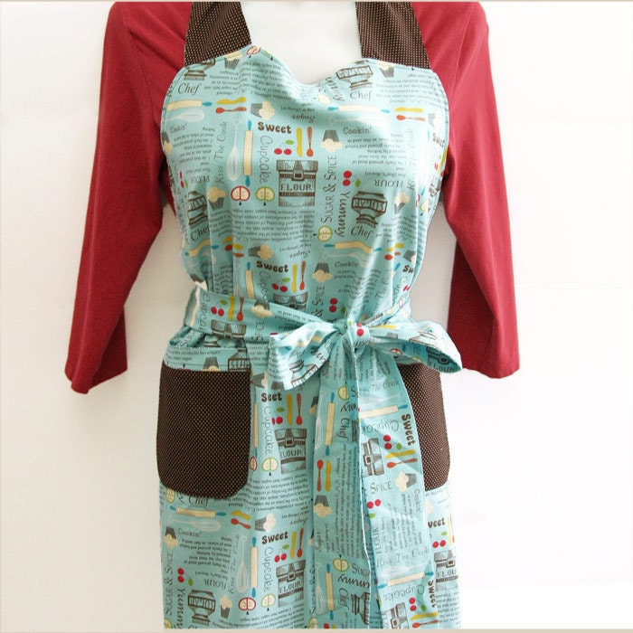 Handmade Apron Reversible Apron Kitchen Apron Full Apron