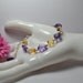 Faceted Natural Nugget Citrine and Amethyst Bracelet