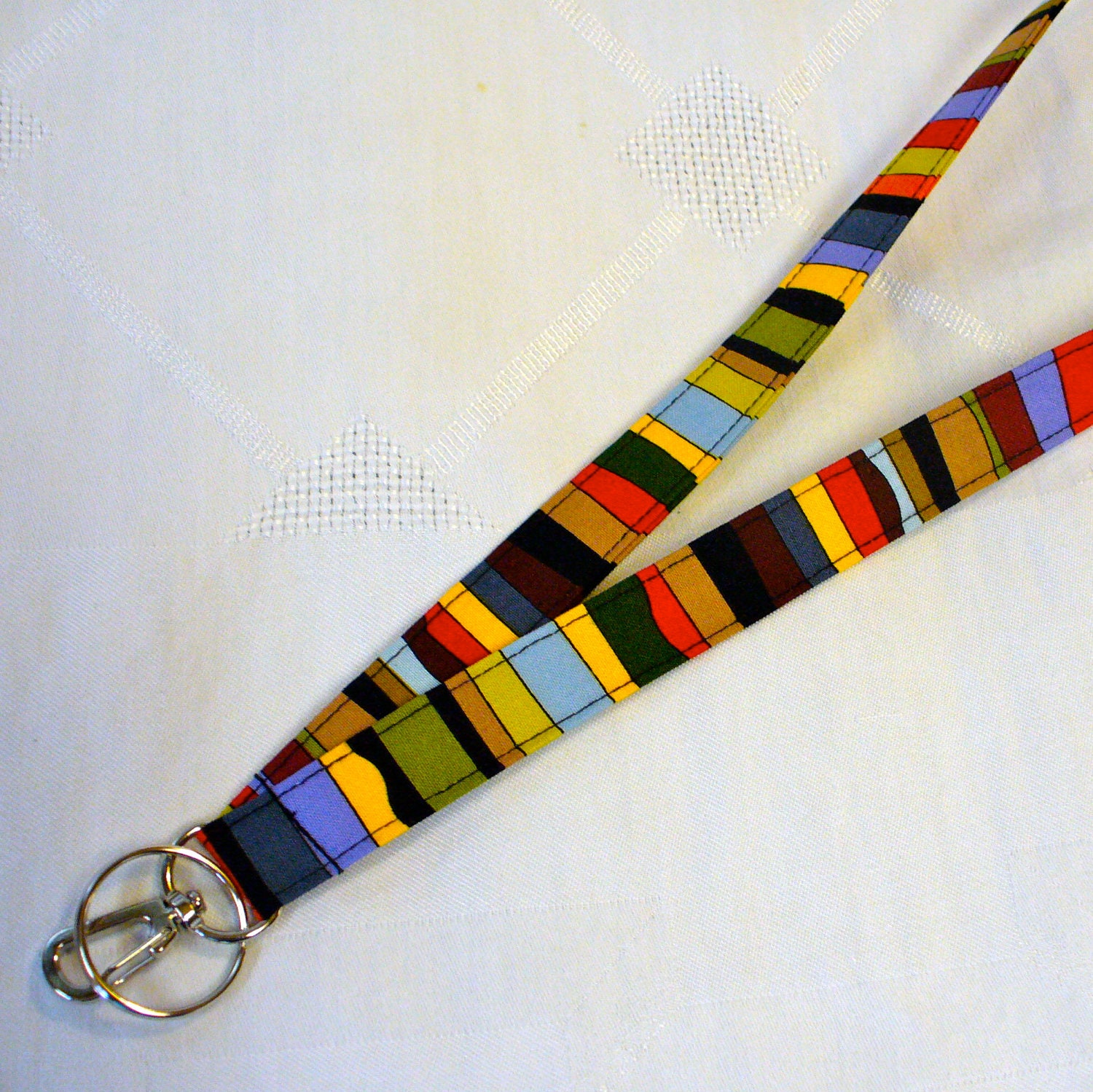Mens Fabric Lanyard ID Badge Holder Unisex by Heart2Handbags