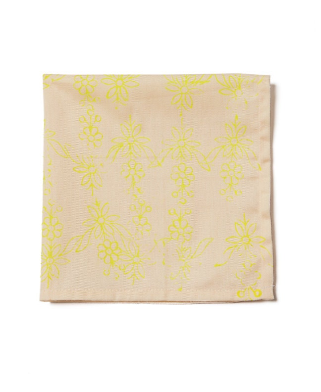 Hand printed cotton napkin