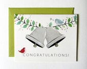 Wedding Congratulations Card (A2 size with matching envelope)