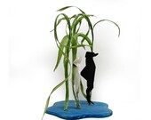 Hippocampus papirus: I do feel a tad unusual today - Origami Sea Horse Wedding Cake Topper