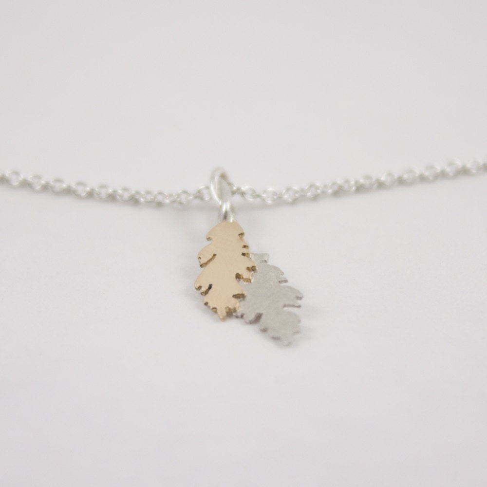 Oak Leaf Necklace (18K)