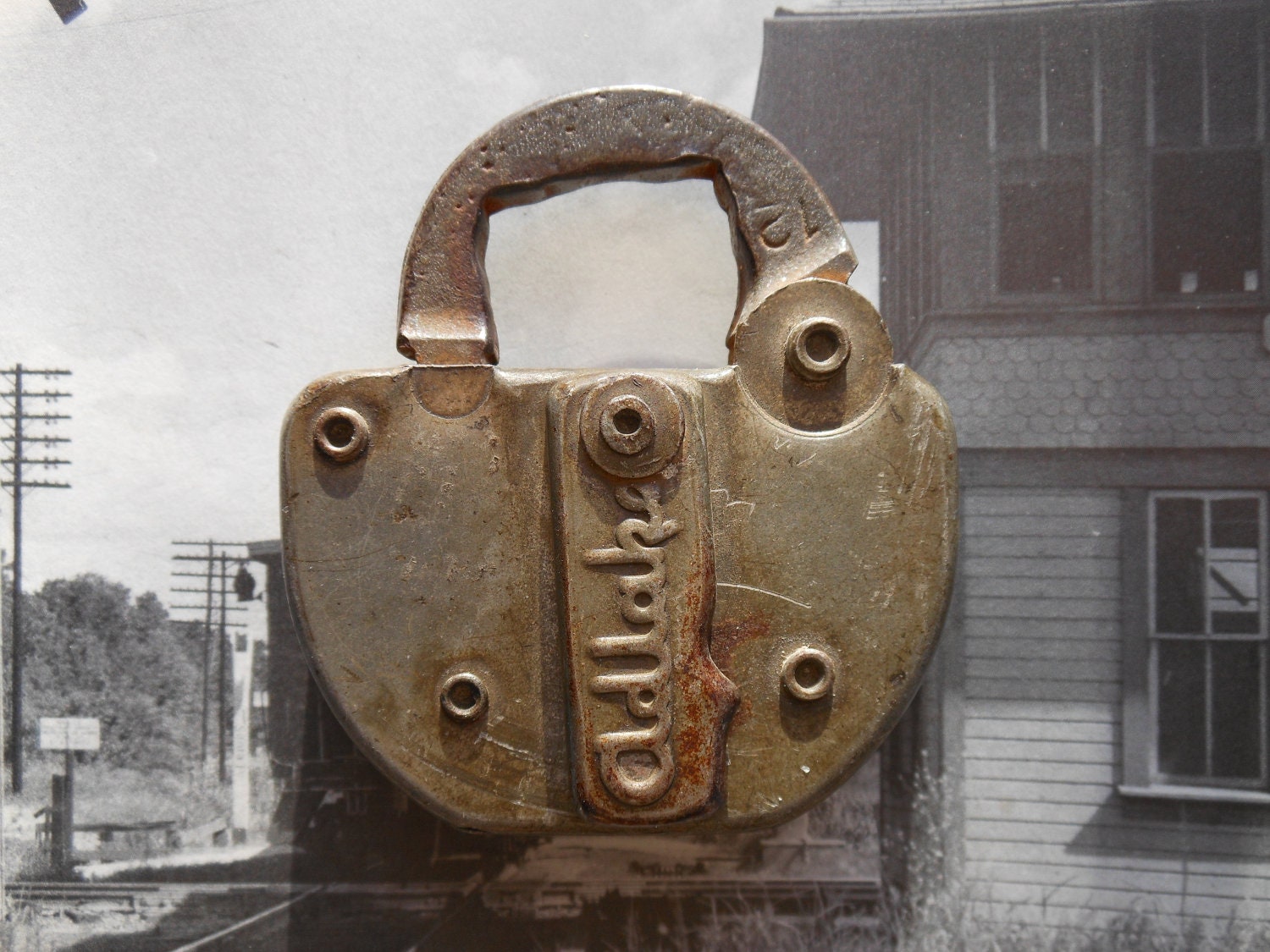 Burlington Northern Railroad Switch Lock Adlake by jnwalljr