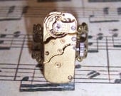 Athena Ring - OOAK Unique Steampunk Steam Punk Clockwork Jewellery