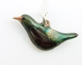Enameled Robin Necklace No. 3