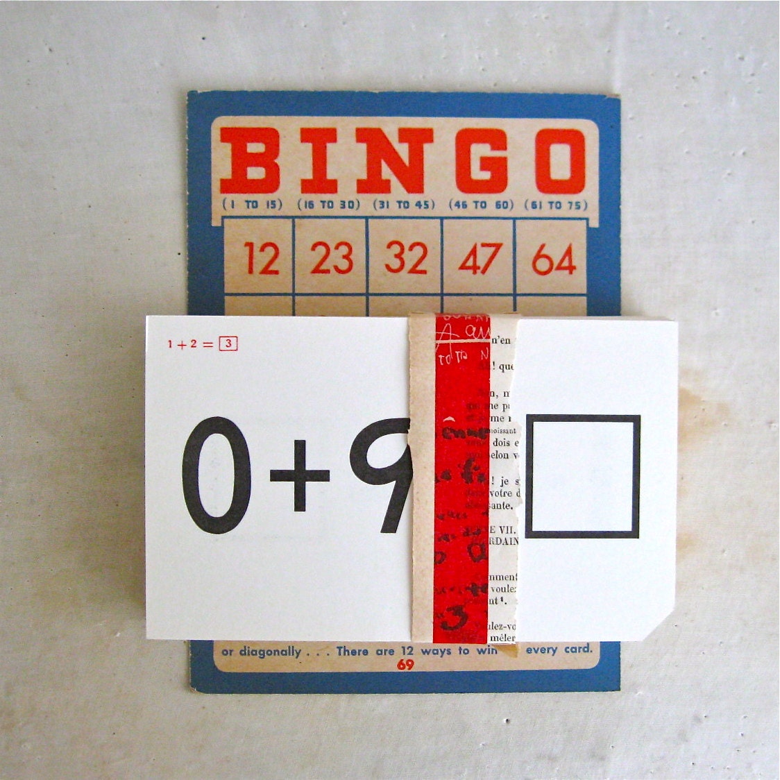 50 vintage addition flash cards, arithmetic flashcards, mathematics, math, number, back to school, milton bradley, 1965