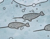 Narwhal illustration 8x10 print