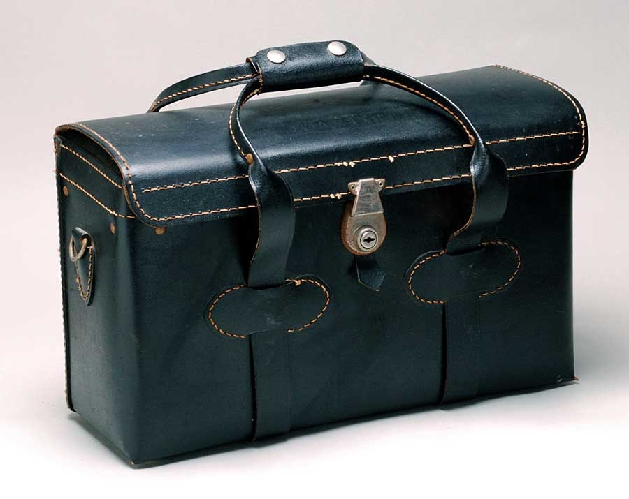 leather camera style bag