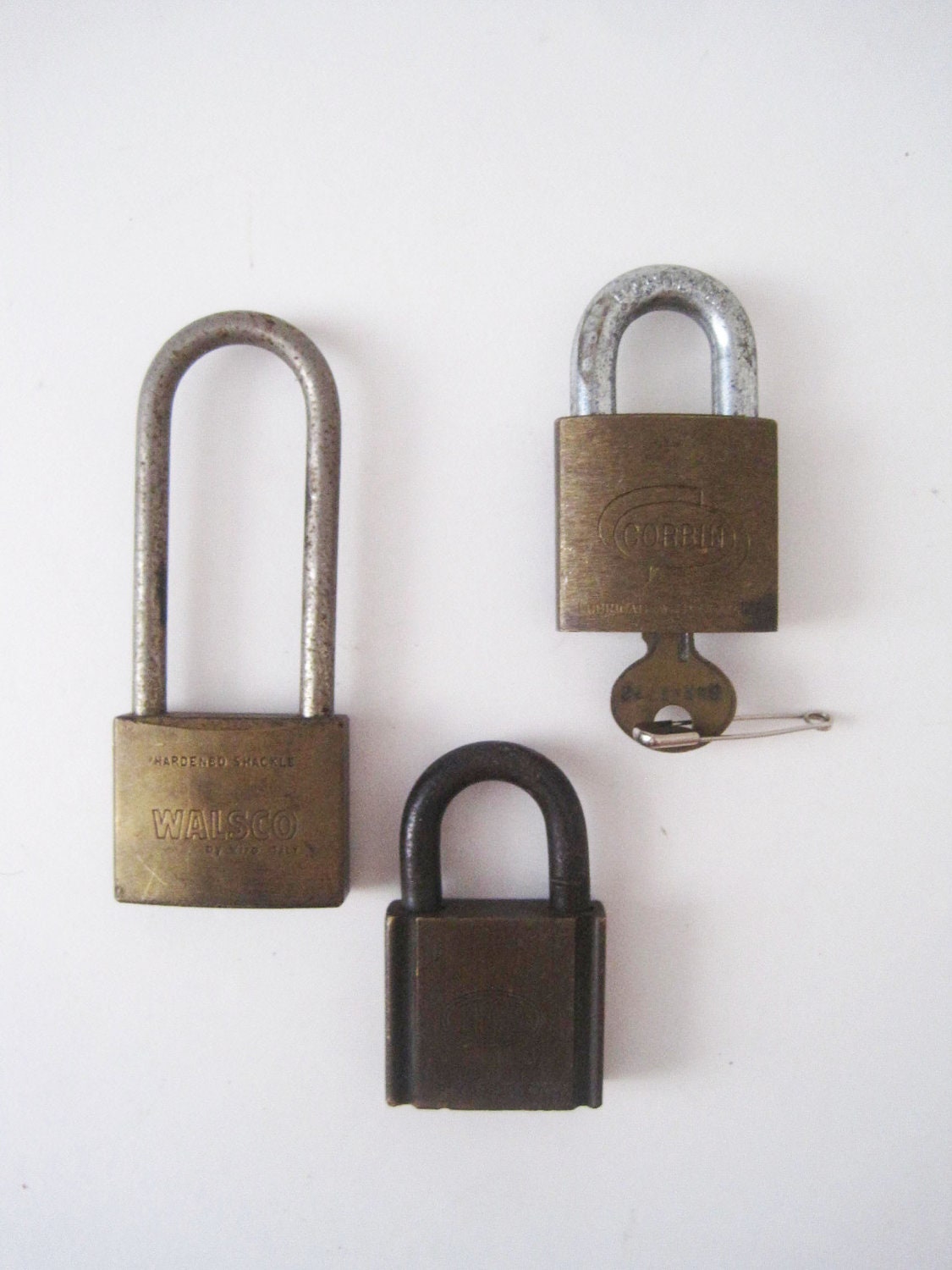 Items similar to Vintage Set of 4 Pad Locks Ilco Walsco Corbin Italy on