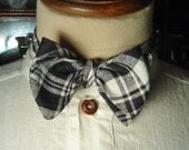 The Gower Linen Butterfly Adjustable Bow Tie