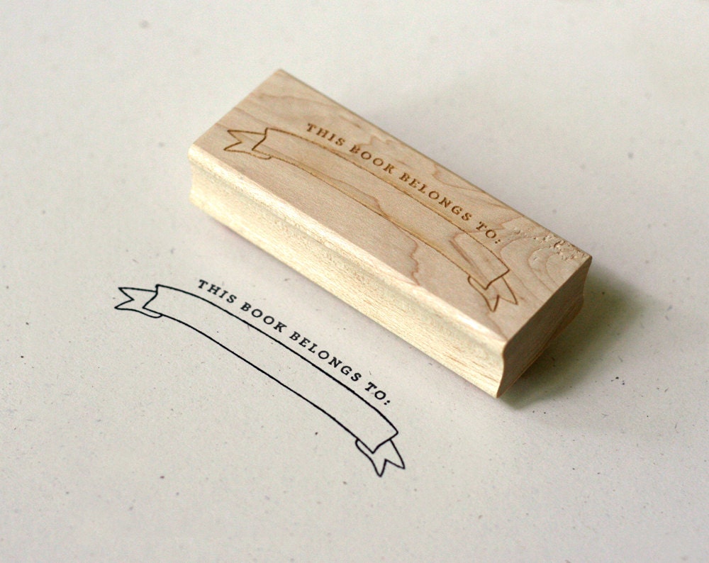 Rubber Stamp - Bookplate