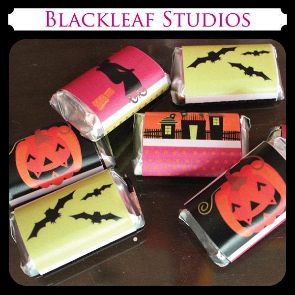 Halloween Candy Wrappers Custom Printable Party Package Il_570xn