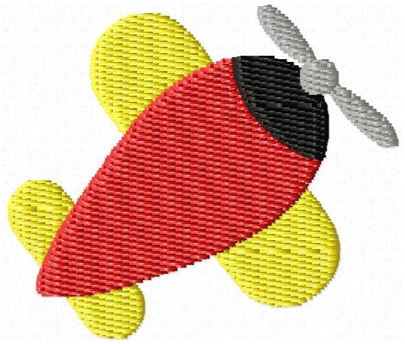 Airplane machine embroidery design mini by simplysweetembroider