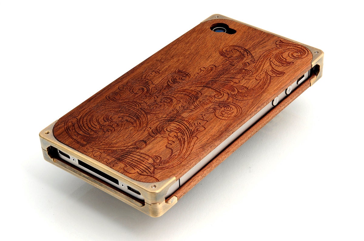 EXO15 Brass & Pao Ferro Hardwood Case With Western Engraving