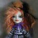 Art Doll Pumpkin Holloween and Gothic Inspired