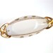 Vintage Limoges Vanity or Serving Dish, B&H Limoges France, Double Mark, cr. 1890s, 22K gold, Rolled Edge I take CREDIT Cards