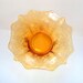 Vintage Cambridge Apple Blossom Bowl, RARE 1936 Etched Elegant Amber Glass Flare Bowl     SALE    I take Credit Cards