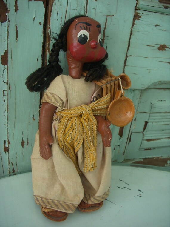 Vintage Ethnic Doll Mexican Toy Spanish by honeystreasures
